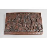 A Glazed Cast Plaque, Battle of Evesham, 41cms by 24cms