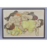 A Framed Egon Scheila Print, Dated 1915, 47x31cm