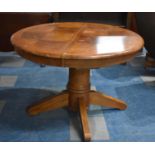 A Mid/Late 20th Century Extending Dining Table, Top Requires Refixing to Base, 107cm diameter