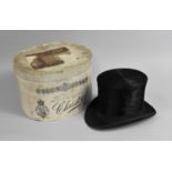 A Christys' Silk Top Hat in Original Box, Size 6 3/4