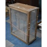 A Vintage Glazed Cabinet, 64cm wide and 82cm high