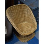 A Modern Wicker Ladies Nursing Tub Chair