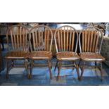 A Set of Four Kitchen Chairs