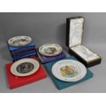 A Collection of Various Boxed Plates to Comprise Aynsley, Wedgwood together with a Minton Crystal