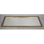 A Large Gilt Framed Rectangular Dressing Mirror, 164cm High and 61cm Wide