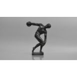 A Late 19th/Early 20th Century Grand Tour Bronze Figure of Discobolus, 18cm high