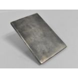 A Silver Cigarette Case with Engine Turned Decoration, Hallmark for Birmingham 1937, 164.5gms