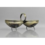 A Christopher Dresser (1843-1904) for Hukin and Heath Silver Plated Bonbon Dish with Twin Circular