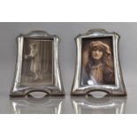 A Pair of Silver Photo Frames, Birmingham Hallmark, 1924, 18 and 12cms Max