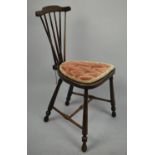 A Small Spindle Back Ladies Bedroom Chair