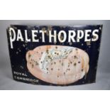 A Large Enamel Advertising Signed for Palethorpes' Royal Cambridge Sausages, 183x123cms