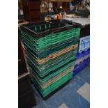 A Collection of 20 Plastic Supermarket Crates