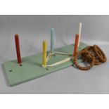 A Vintage Wall Hanging Quoits Game, 89cm wide