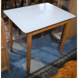 A Vintage Formica Topped Kitchen Table, 80cm x 60cm