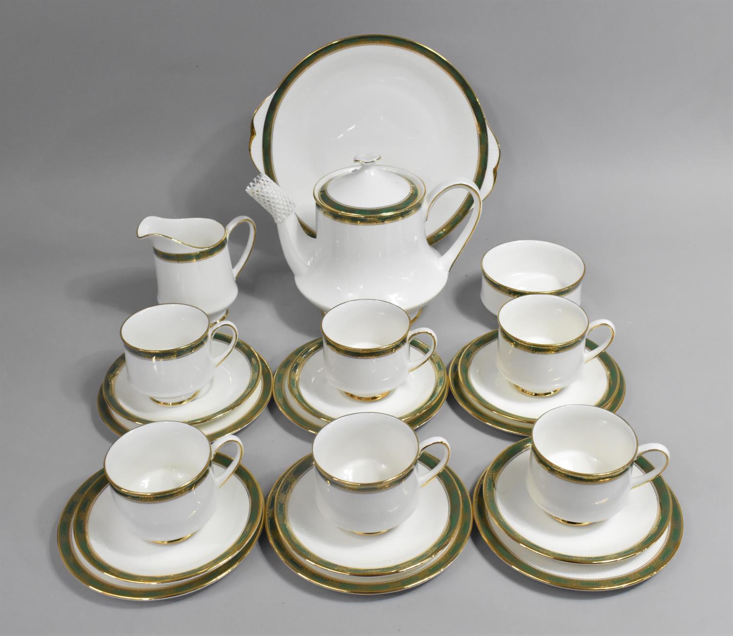 A Royal Albert Elgin Service to Comprise Six Cups, Saucers and Side Plates, Milk Jug and Sugar Bowl,