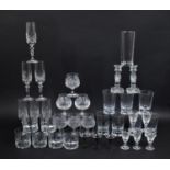 A Collection of Various Glassware to comprise Brandy Balloons, Champagnes Etc