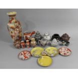 A Collection of Various Oriental Ceramics to Comprise Japanese Satsuma etc Various Condition Issues