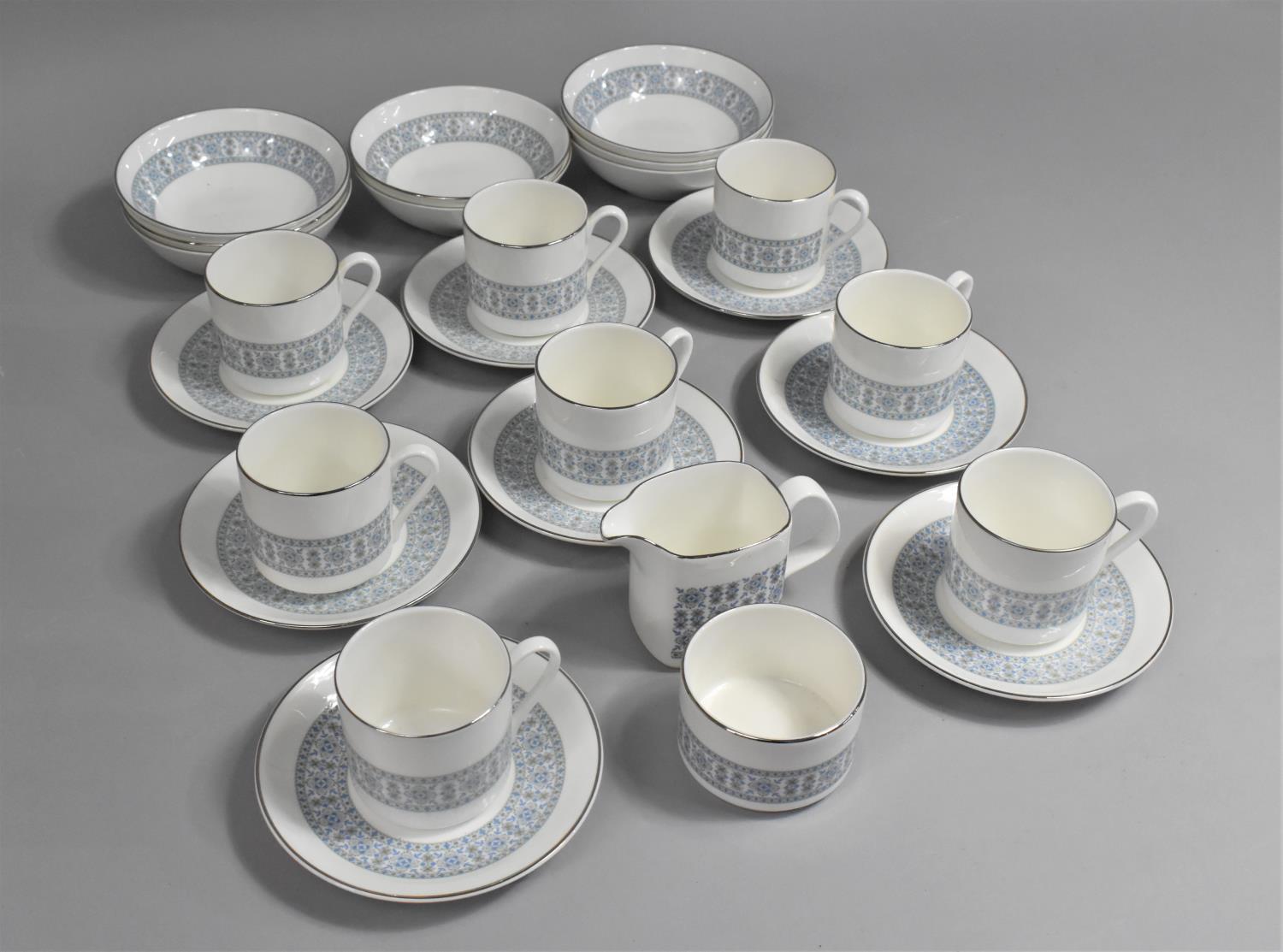 A Royal Doulton Counterpoint Coffee Set to Comprise Eight Cans, Saucers, Bowls, Milk Jug and Sugar - Image 2 of 2