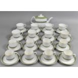 A Royal Doulton Rondelay Tea and Coffee Service to comprise Tea Pot, Eight Teacups, Eight Teacup