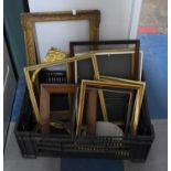 A Box of Various Picture Frames