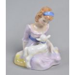 A Royal Doulton Figure, Mary had a Little Lamb