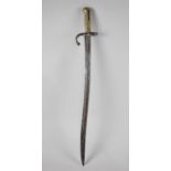 A 19th Century Brass Handled French Bayonet, Stamped 67524