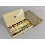 A Vintage Winsor and Newton Enamelled Watercolours Box, No 15 Students', Complete with Brushes,
