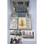 A Vintage Photograph Album Containing Early 20th Century Photographs to Include Several Military