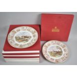 A Set of Six Spode Linited Edition Plates, Hunting Scenes After Herring