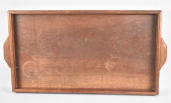 A Mid 20th Century Rectangular Wooden Tray, 61cms Long