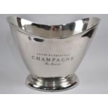 A Modern Large Silver Plated Double Champagne/Ice Bucket, 35cms Wide