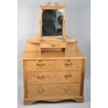 An Edwardian Dressing Chest with Two Short and Two Long Drawers, 99cm wide