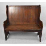 A Mid 20th Century Small Settle, 106cm wide