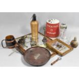 A Collection of Vintage and Later Breweriana to Include Reproduction Macallan Advertising Mirror,