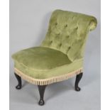 A Mid 20th Century Button Upholstered Ladies Nursing Chair