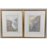 A Pair of Framed Harry Goodwin Watercolours, Torquay Morning and Torquay Evening, Both 17cms by