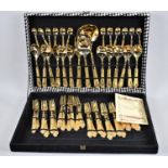 A Mid 20th Century Italian Canteen of Gold Plated Cutlery