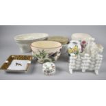 A Collection of Ceramics to Include Grimwades British Lion Jelly Mould, Hermes Style Leopard