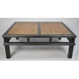 A Mid/Late 20th Century Rectangular Oriental Coffee Table, 20cm x 90cm