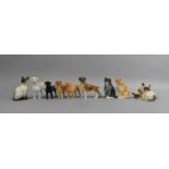 A Collection of Various Dog and Cat Ornaments to comprise Examples by Beswick, Royal Doulton Etc