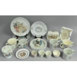 A Collection of Children's China to Comprise Bunnykins, Brambly Hedge, Beatrix Potter etc