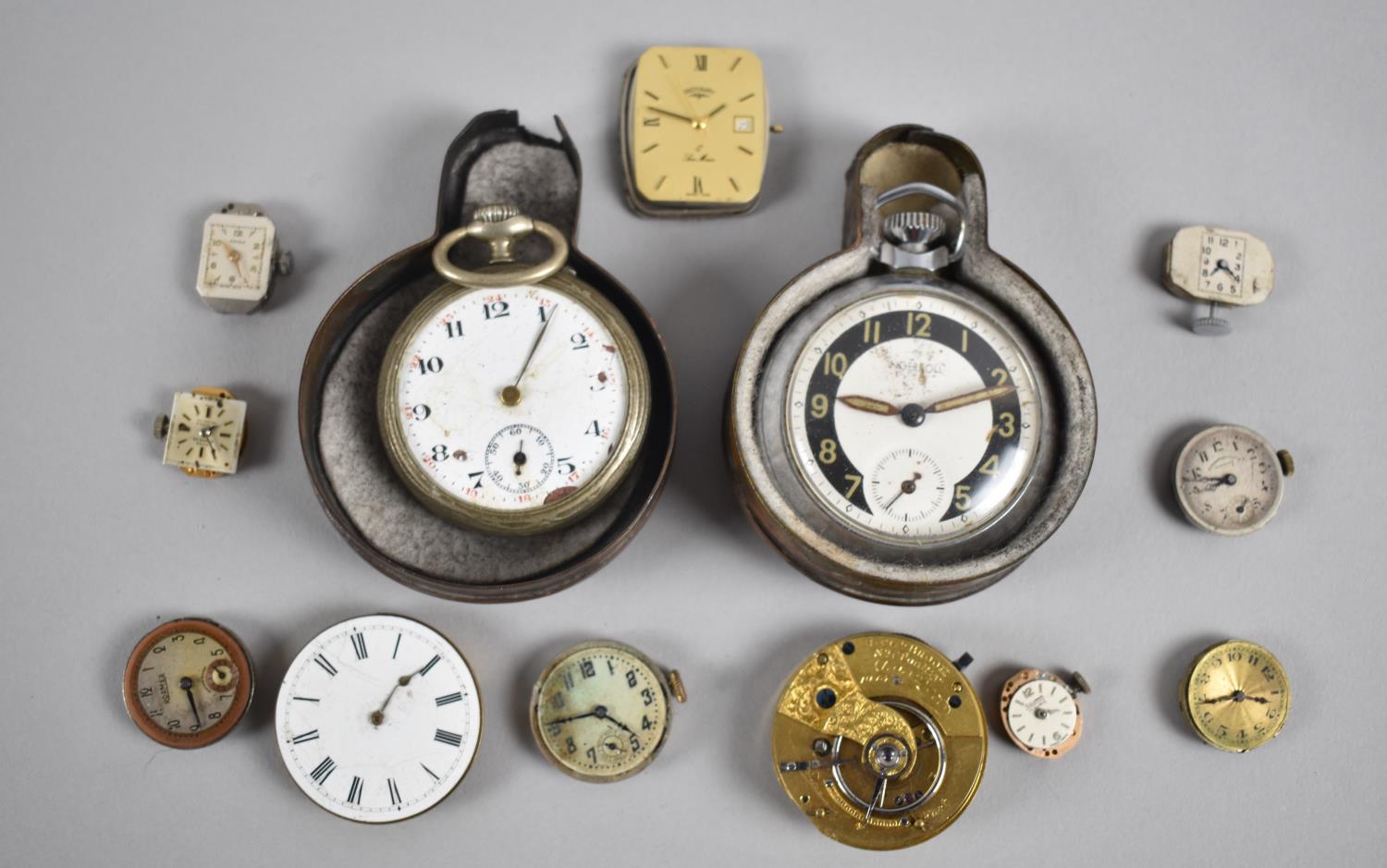 A Collection of Vintage Pocket Watch and Watch Movements Etc
