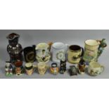 A Collection of Various Ceramics to Comprise Hand Painted Sterling Castle Tankard with Scotsman