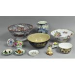 A Collection of Various Ceramics to Comprise Ironstone Pedestal Bowl, Denby Bowl, Royal Crown