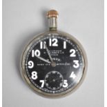A Williamson Mark IVa Black Faced Pocket Watch, Dial Inscribed 3184AC and the Eight Day Movement