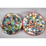 A Collection of Vintage Marbles of Various Sizes