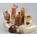 A Collection of Various Stoneware Bottles, Hot Water Bottles etc