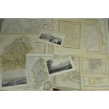 A Collection of Various Maps to include Derbyshire, Middlesex, Wiltshire etc