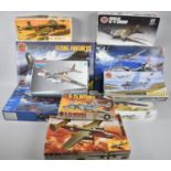 A Collection of Ten Vintage Plastic Model Aeroplane Kits, Not Checked