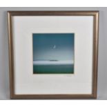 A Framed Limited Edition Print, Moonlight Over Sea, 20x20cm